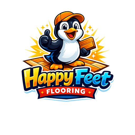 Happy Feet Flooring penguin mascot